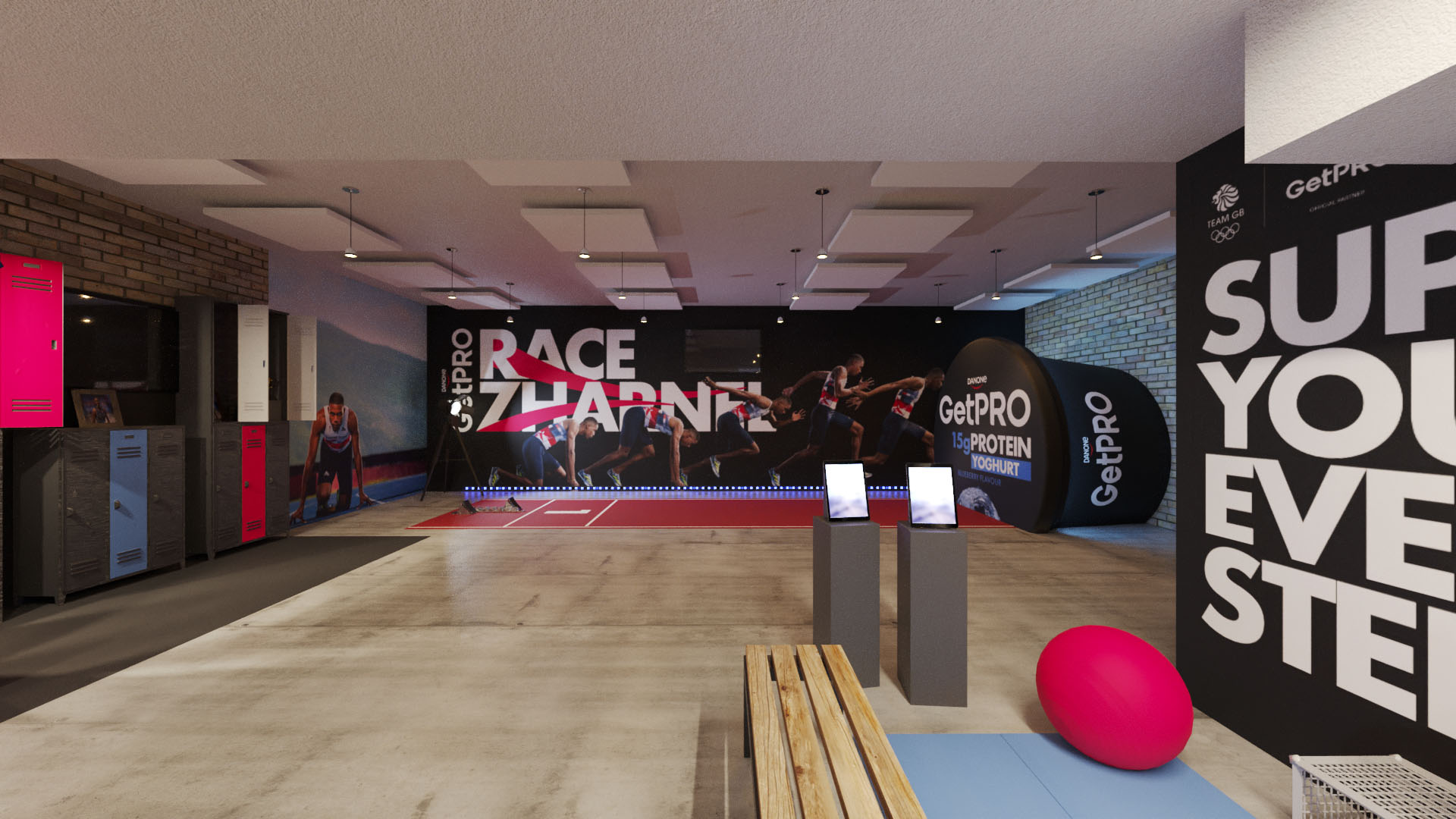 Danone GetPRO Race Channel running track feature
