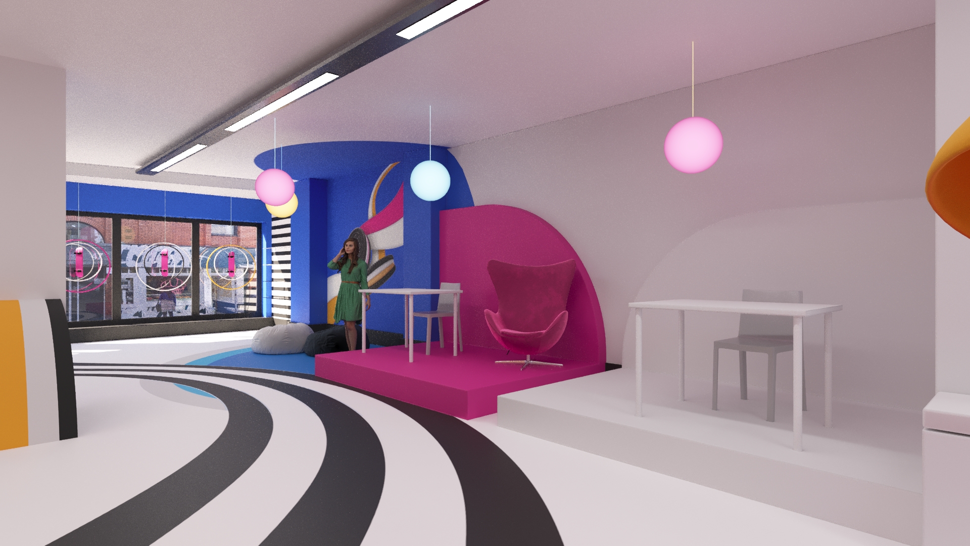 Oreo Twist pop-up pink circular platform